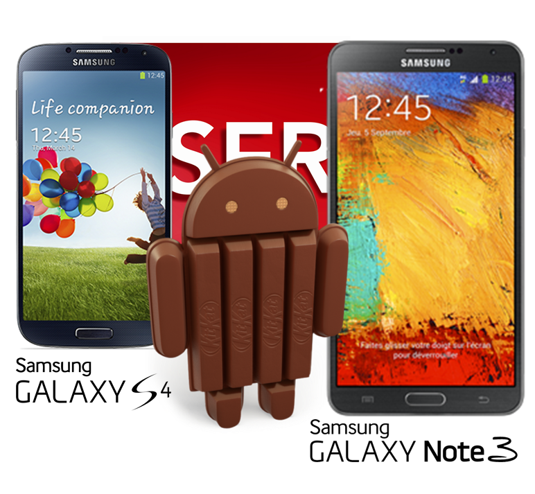 Android 4.4 KitKat для Galaxy S4 и Note 3 ожидается в конце января.